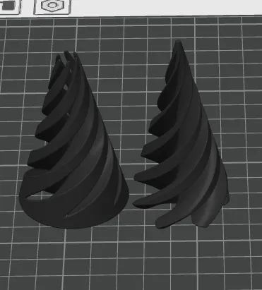 Spiral fidget cone view 2