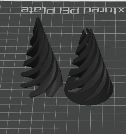 Spiral fidget cone view 3