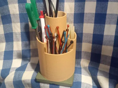 Gridfinity 2x2 Rotative Zip Tie Holder