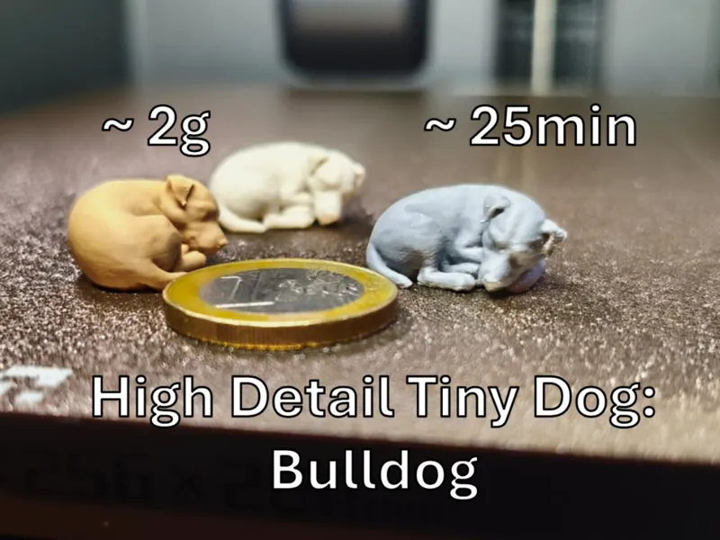 High Detail Ultra-Tiny Sleeping Jack Russell
