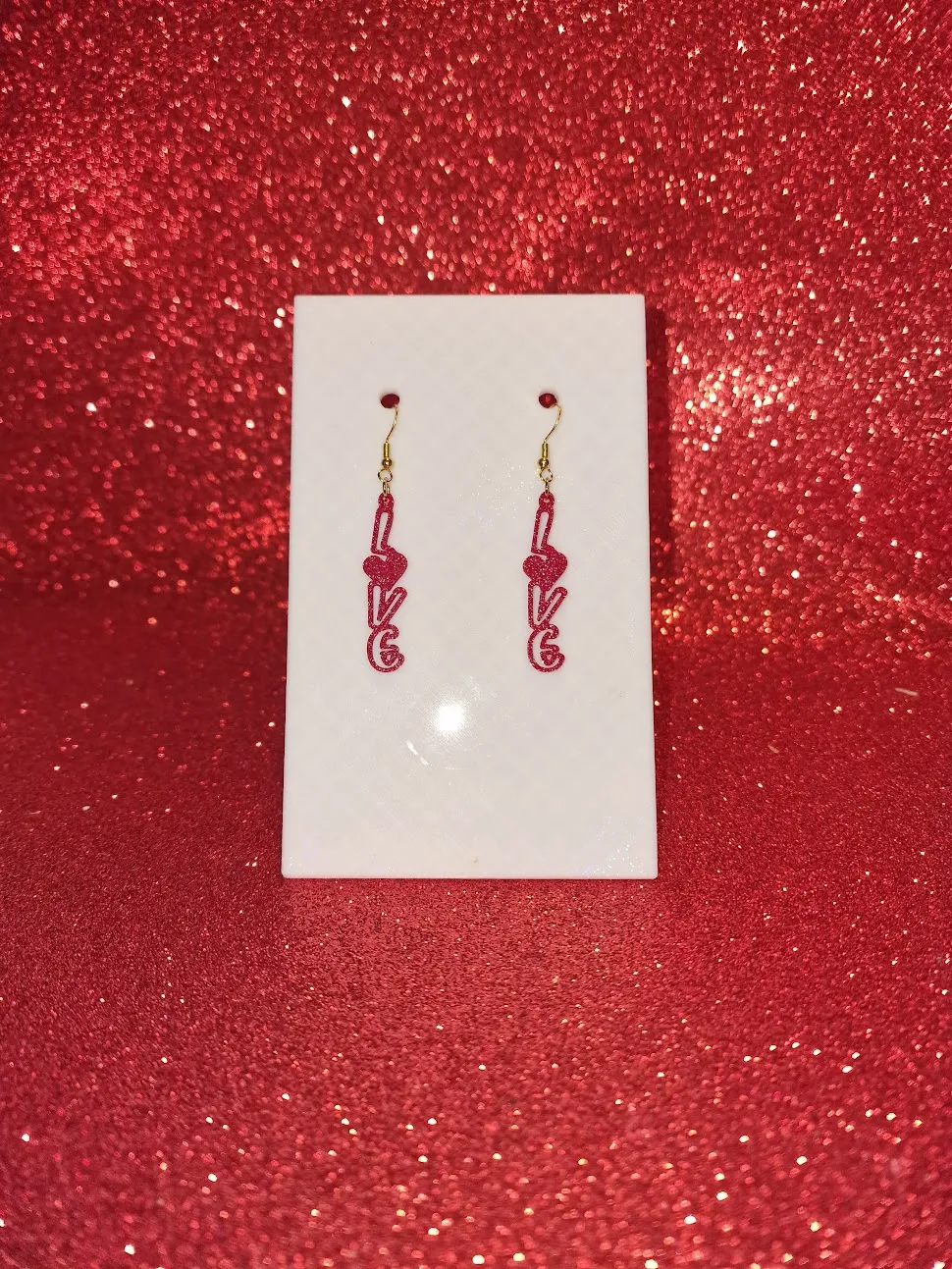 Love earrings view 2