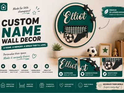 Personalized soccer decoration
