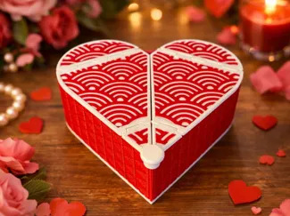 Schöne Herzbox für Valentinstag
