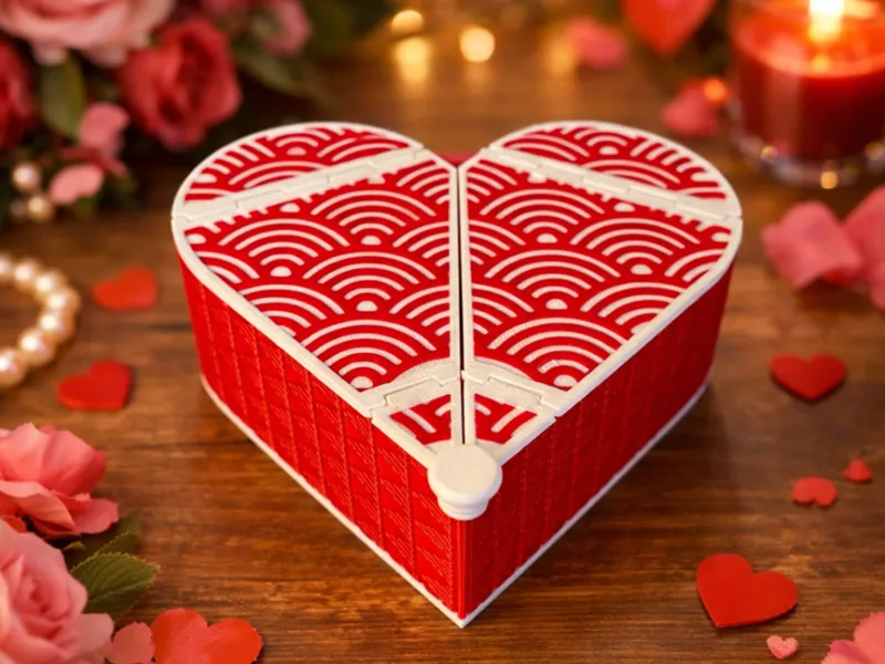 Schöne Herzbox für Valentinstag