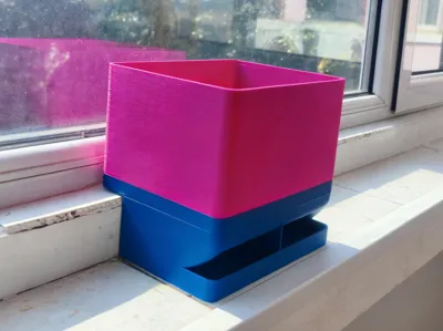 Windowsill Drainage Planter_Large Planting Pot_Self-Watering