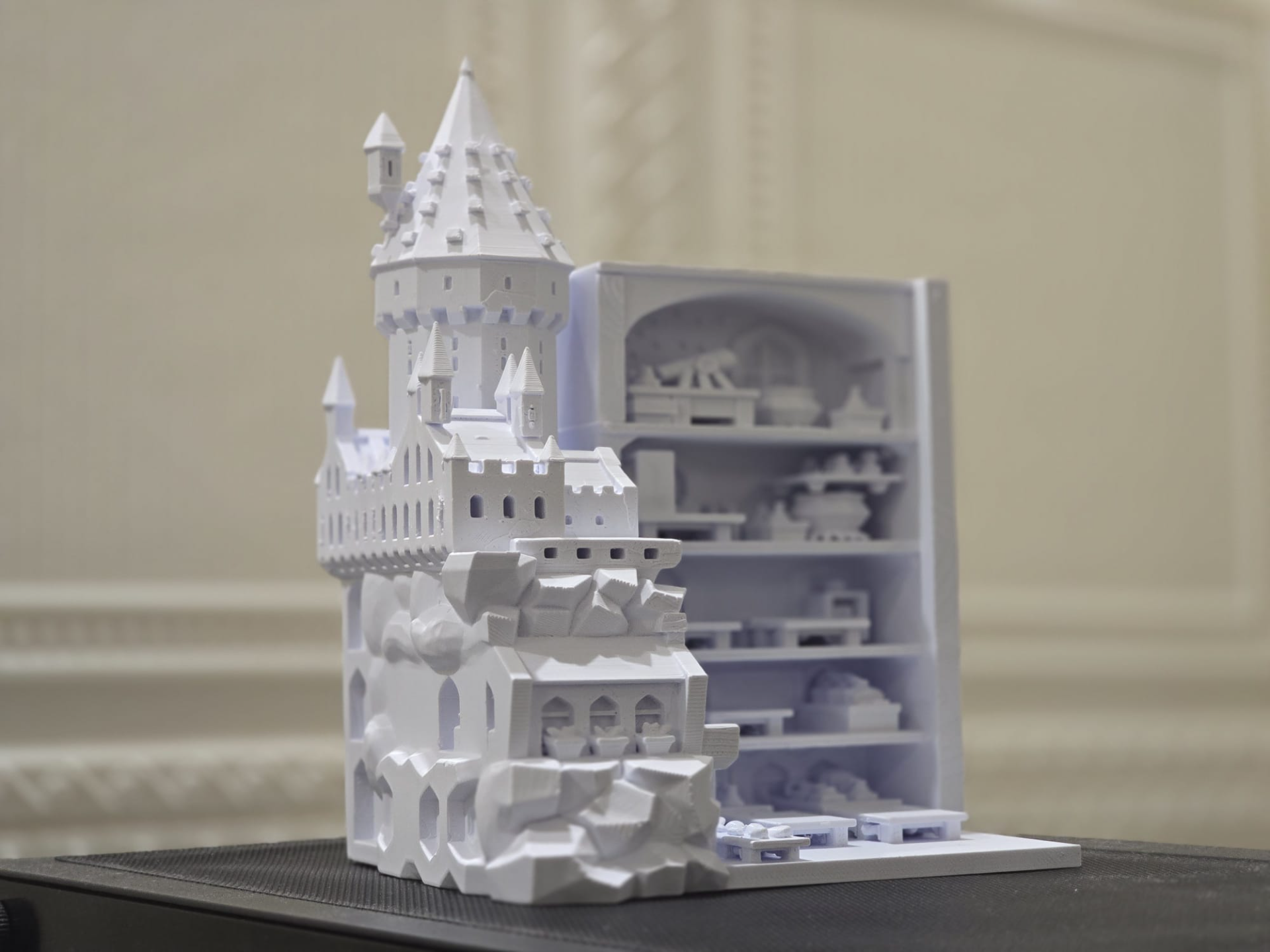 Hogwarts book nook diorama