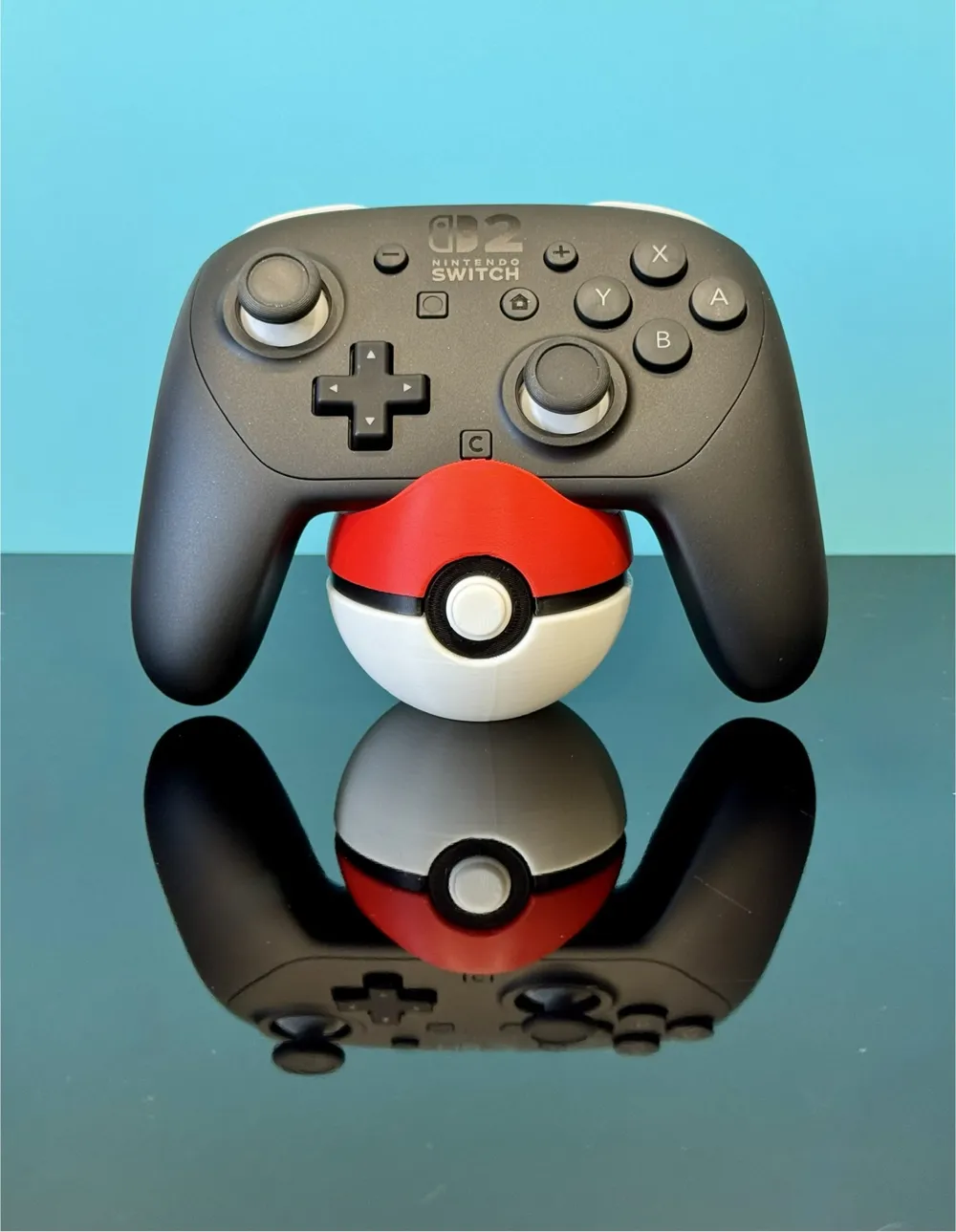 Nintendo Switch 2 Poke Ball Pro Controller stand - Free 3D Print Model ...