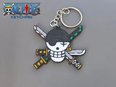 One Piece Kaychain- Zoro Roger