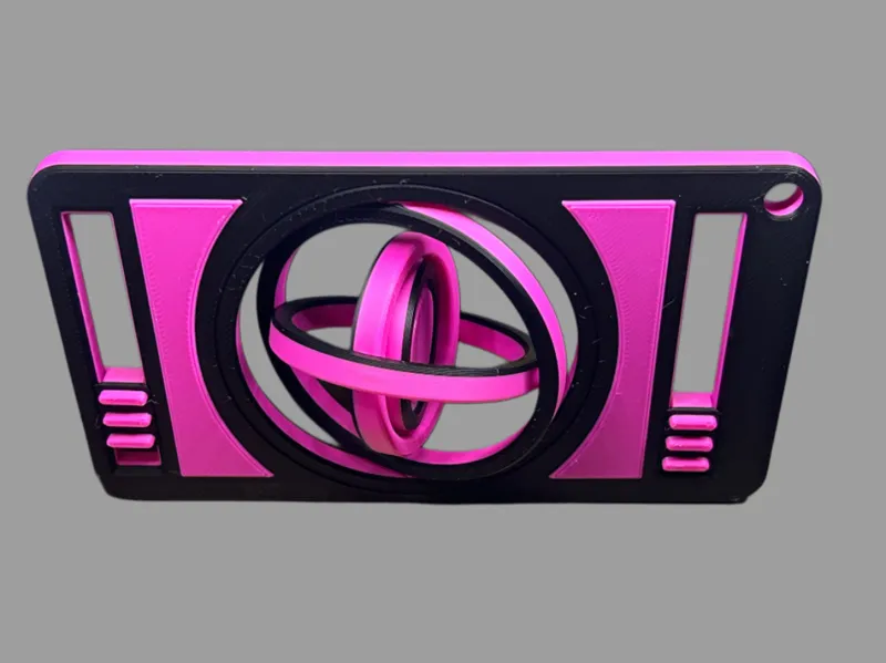 Gyro Slider Fidget! Print in Place. 2 colors.