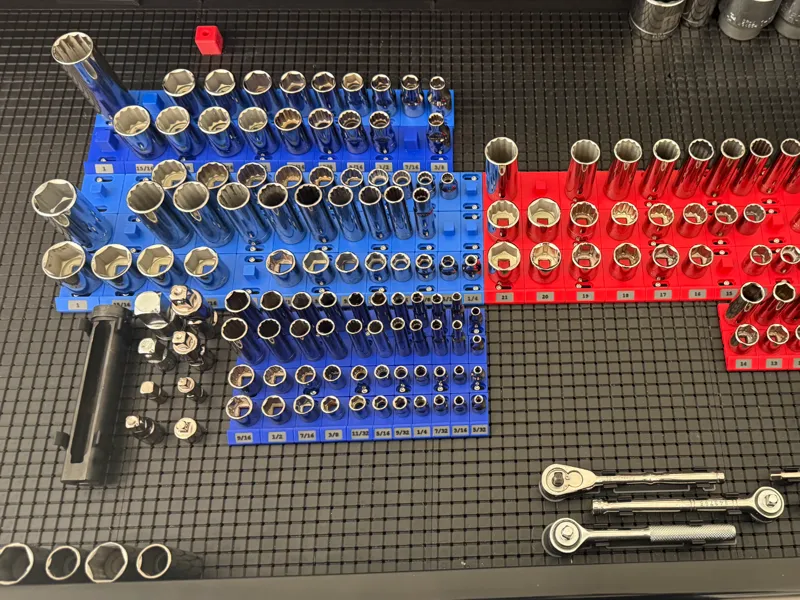 Grid10 Expandable 1/4" Socket Tray
