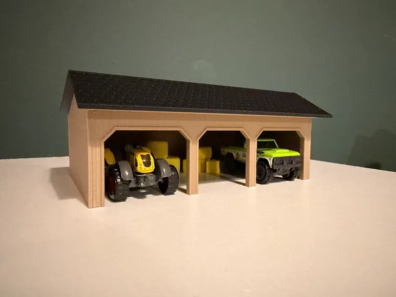 3-Bay Farm Garage / Equipment Shed