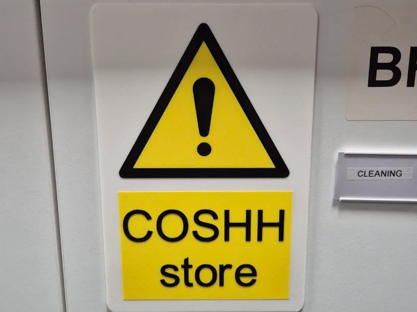 COSHH Store sign - Free 3D Print Model - MakerWorld