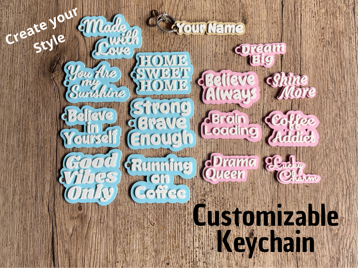 Customizable Name Keychains