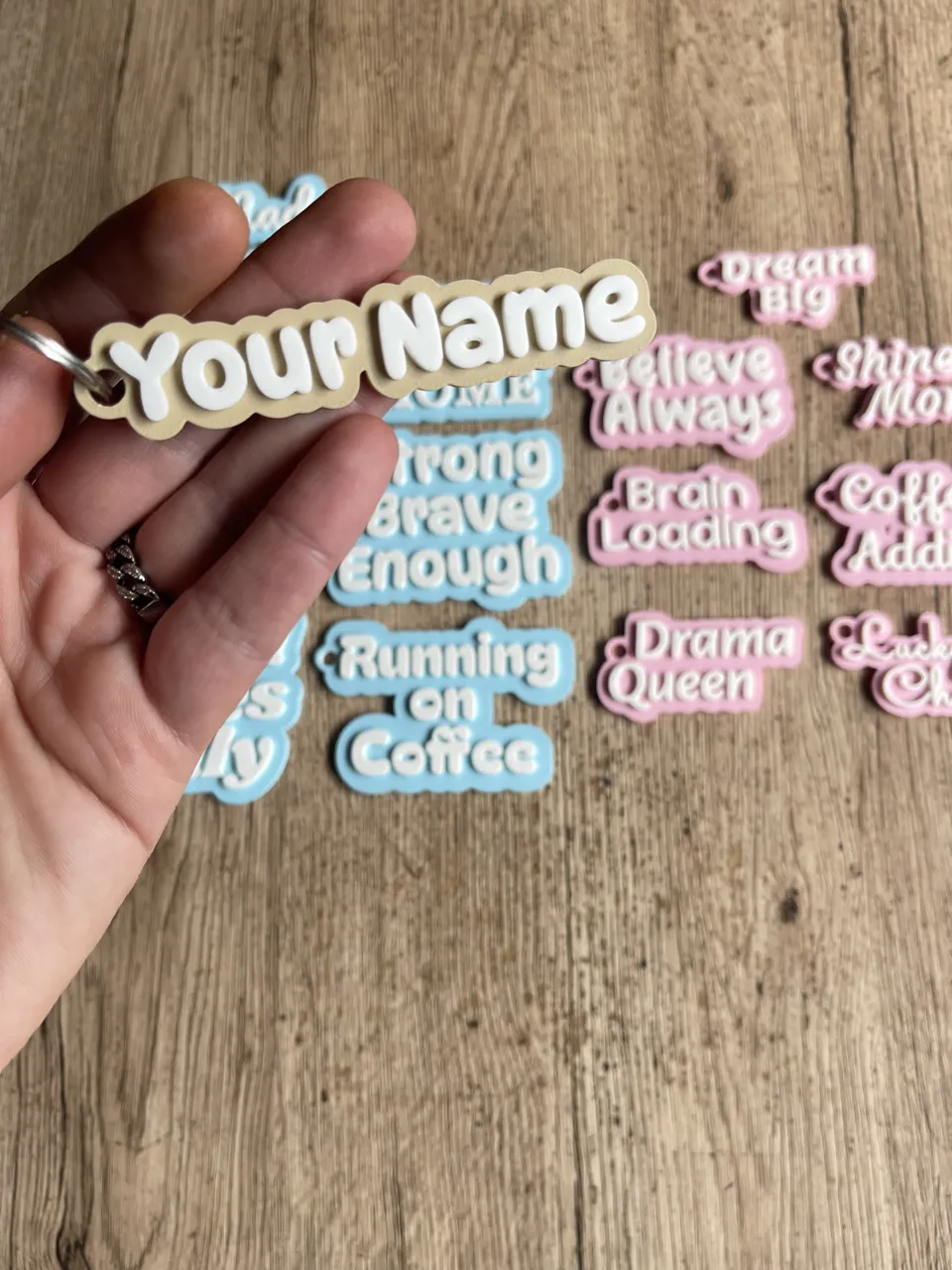 Customizable Name Keychains view 3