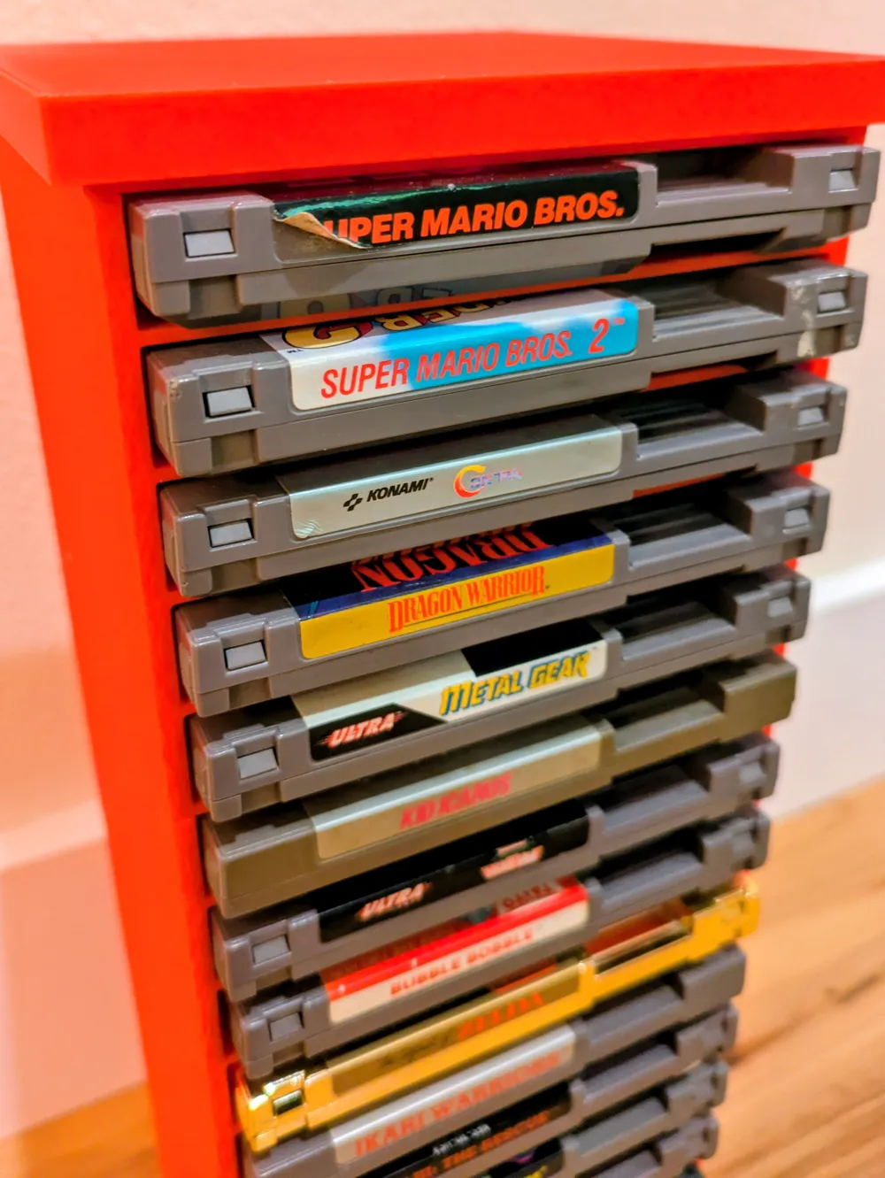 Nes/snes Rack NES Rack (custom height) - Free 3D Print Model - MakerWorld