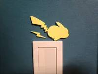Pikachu wall art