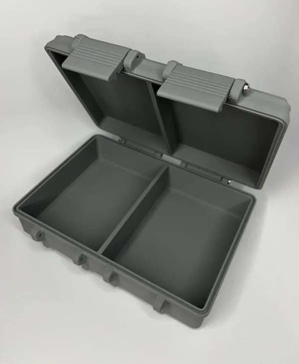 Boîte de rangement à deux compartiments