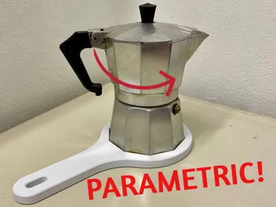 Parametric Moka Pot Opener