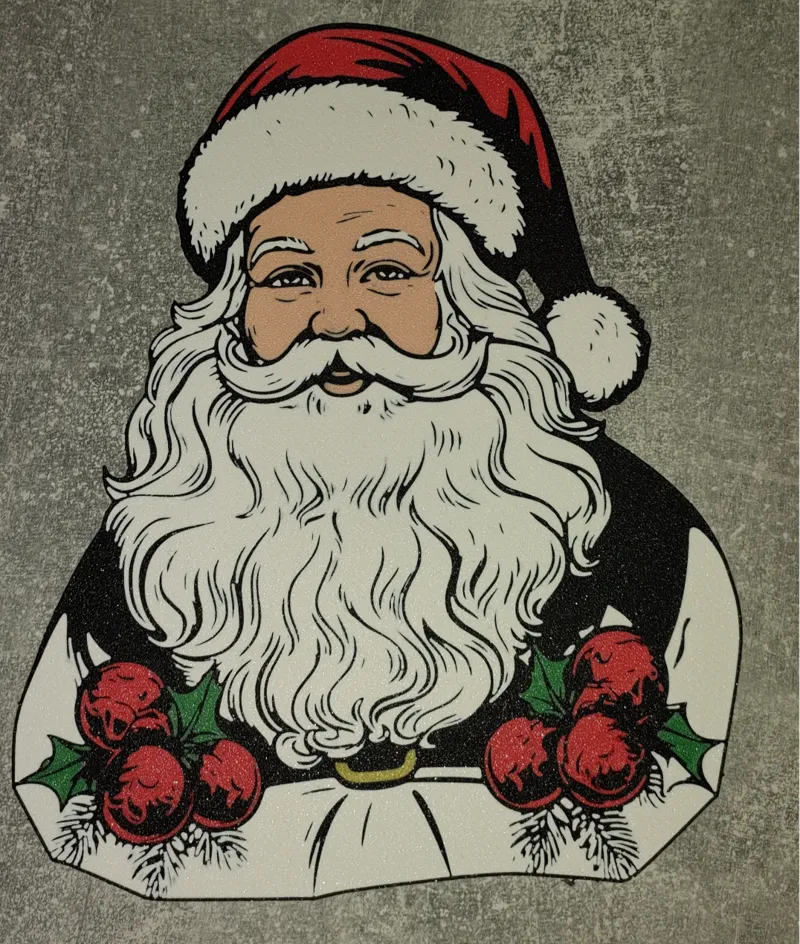 window decoration santa