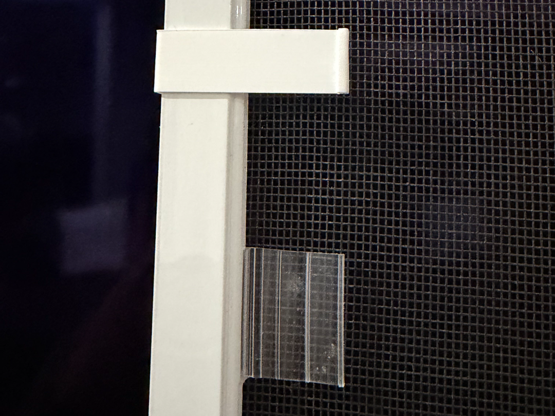 Window screen pull tab