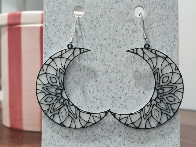 Aretes Vitral Lunar