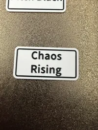 chaos rising sign 0.2mm layer, 2 walls, 15% infill