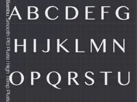 Alphabet complet police Banga MN — photo 1