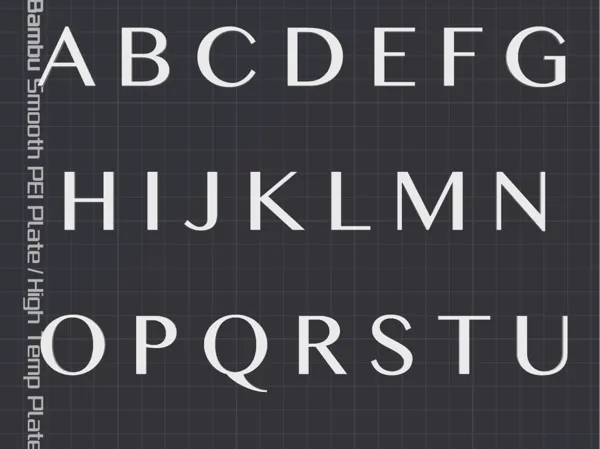 Alphabet complet police Banga MN