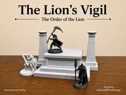 Escenografía en miniatura: The Lion's Altar - The Order of the Lion Terrain — referencia de MakerWorld