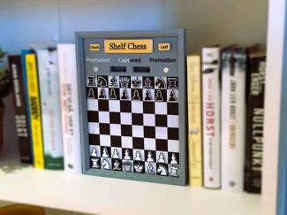 Shelf Chess -  interactive book nook