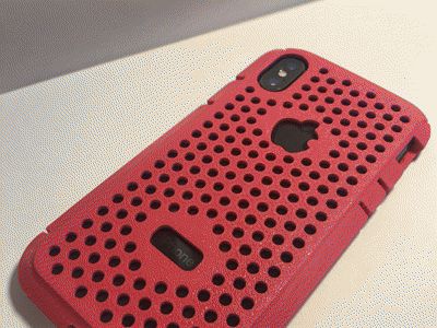 iPhone X/XS Case PLA/PETG (With Cooling Holes)