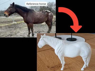 Custom Horse Figurine – Realistic Standing Horse
