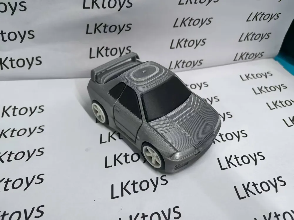 Chibi R32 SKYLINE GTR R32 Multi-part Print Paint-free Chibi Toy Sports Car by ...