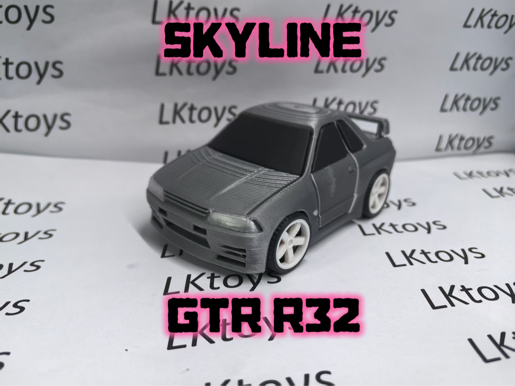Chibi R32 SKYLINE GTR R32 Multi-part Print Paint-free Chibi Toy Sports Car by ...