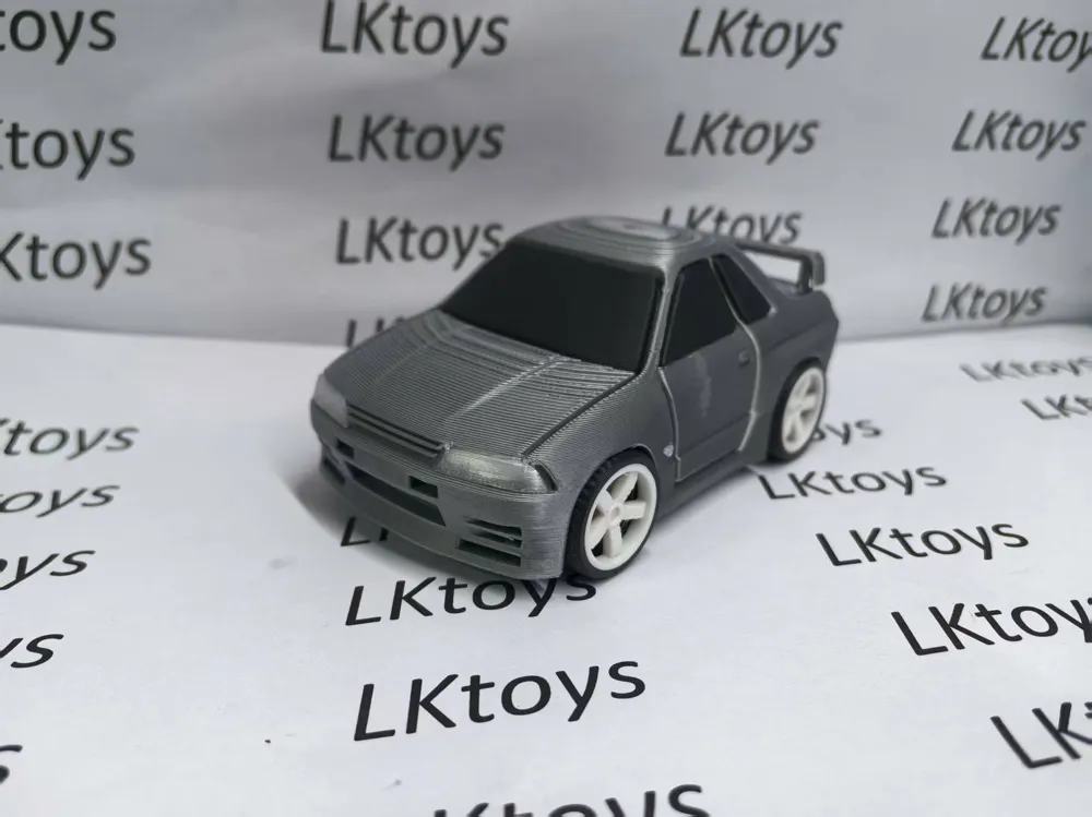 Chibi R32 SKYLINE GTR R32 Multi-part Print Paint-free Chibi Toy Sports Car by ...