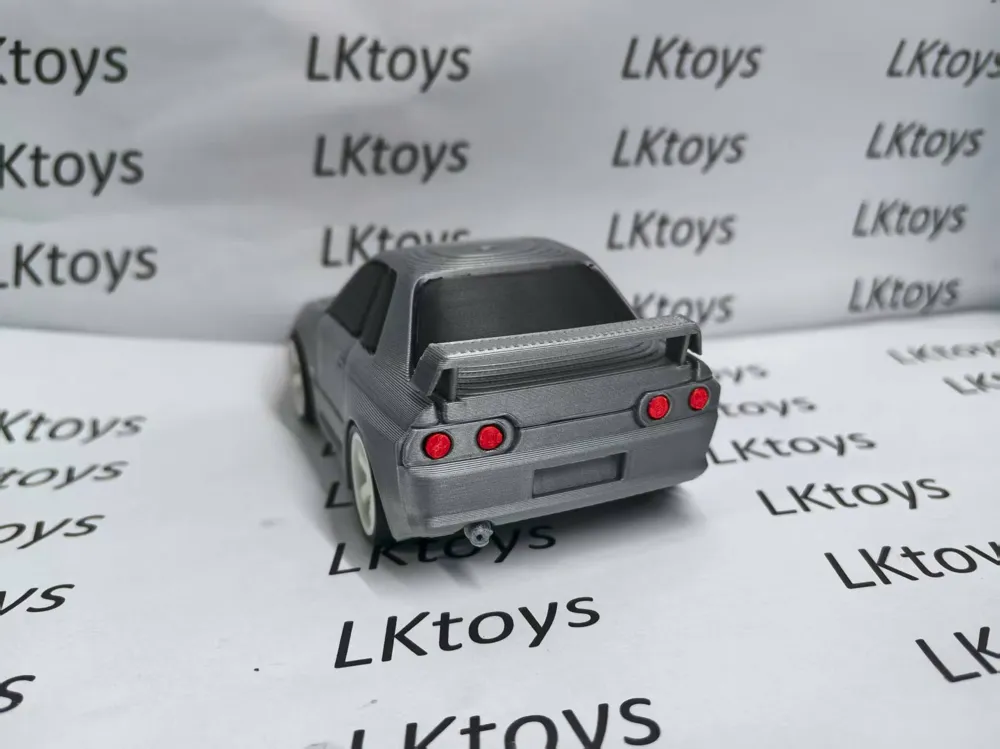 Chibi R32 SKYLINE GTR R32 Multi-part Print Paint-free Chibi Toy Sports Car by ...