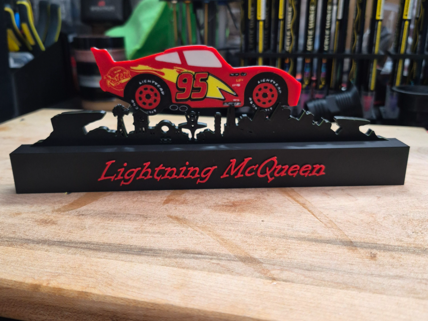 Lightning McQueen with Radiator Springs Skyline