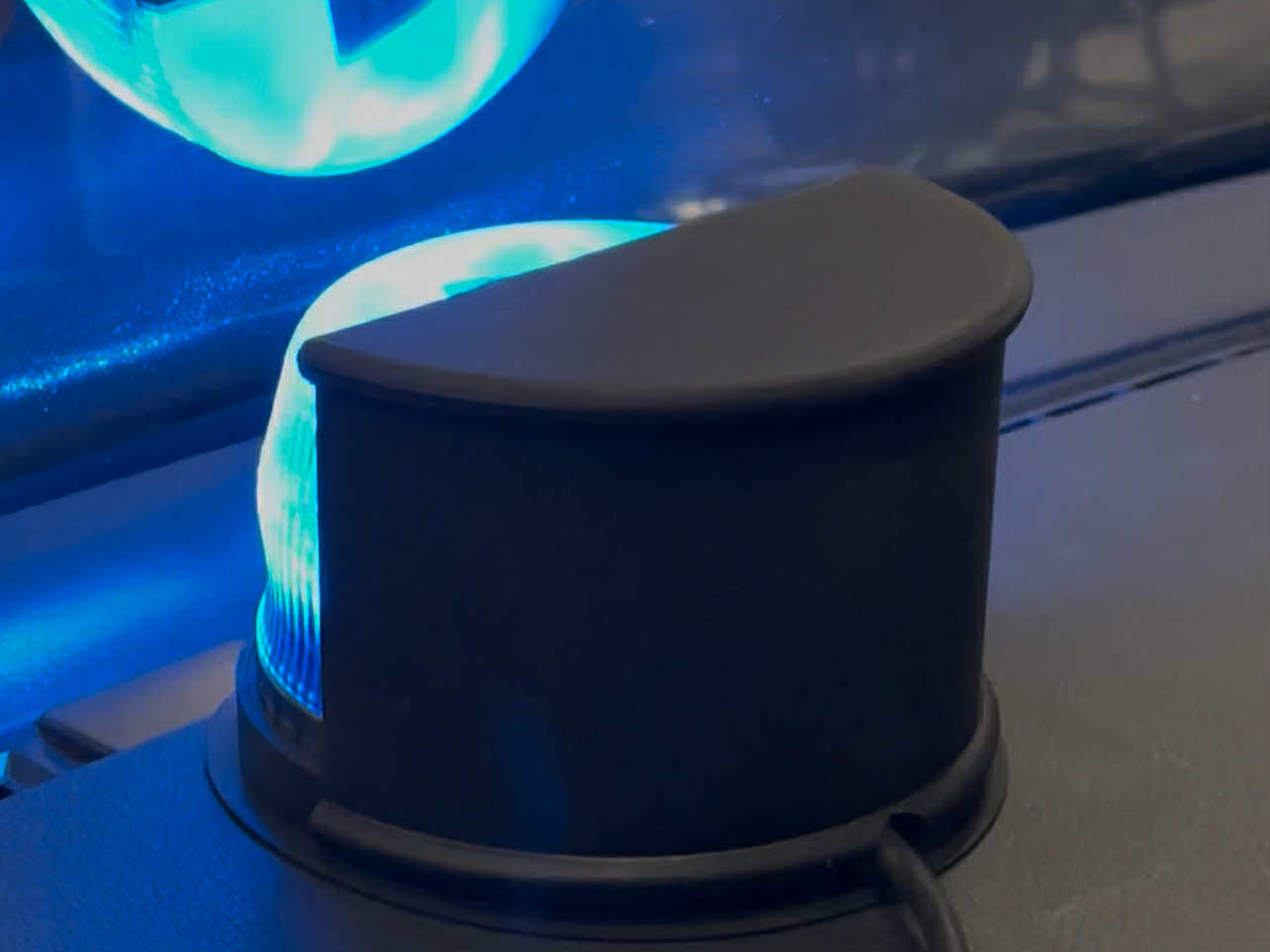 Blue Beacon Light Shield / Anti-Glare Cover