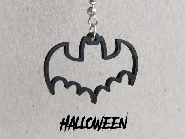 Halloween Bat Earrings