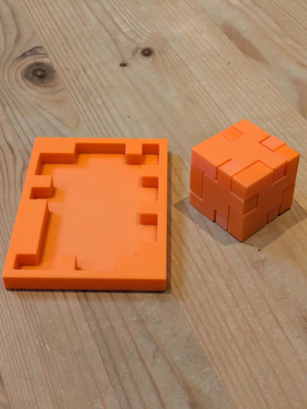Cube flat puzzle 6 of 6 - with two ways to solve by Steve Bickle ...