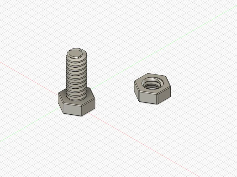 M12 bolt and nut