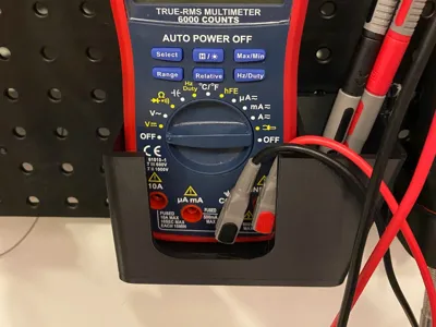 Multimeter Pegboard Holder (Expanded)