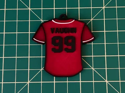 Customizable Baseball Jersey Keychain