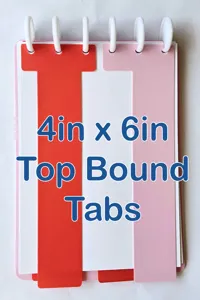 4in x 6in Top Bound Tabs