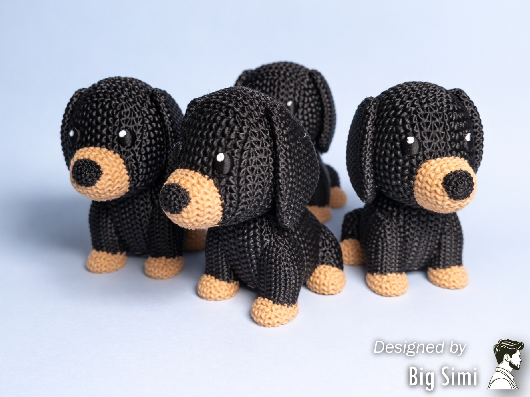 Knitted Dachshund Dog