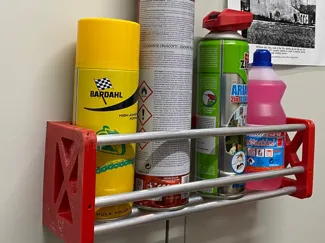 Supporto bombolette spray magnetico