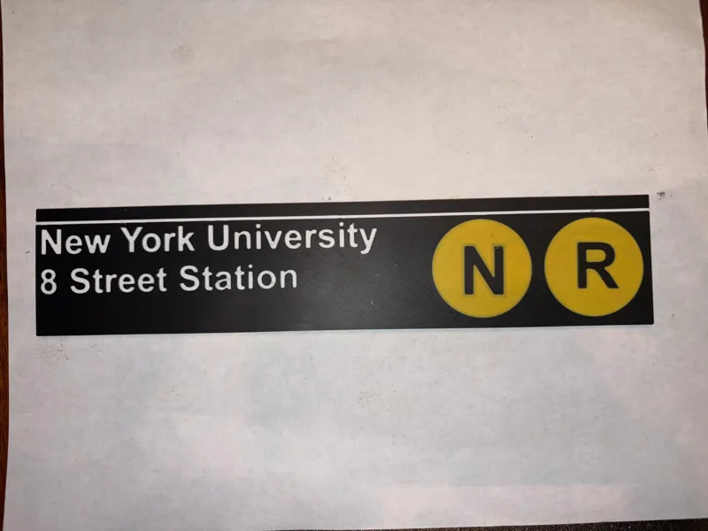 NYC Transit Sign - NYU