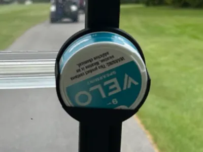Magnetic Nicotine Can Holder for Golf Carts