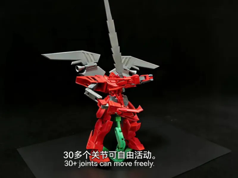 1/144维萨戈高达，反派Boss。全关节可动，拼装玩具（套卡）