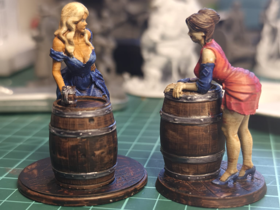 Two Dungeons and Dragons Tavern Ladies
